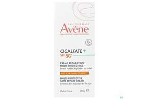 Sie sehen eine Packung Avene Cicalfate+ Multi Protect Repair Creme 50+ 30ml, Produktbild: 01 Avene Cicalfate+ Multi Protect Repair Creme 50+ 30ml, A-Nr.: 5862309 - 01