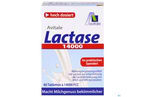 Lactase Tabl 14.000 Fcc 80st, A-Nr.: 5296258 - 01