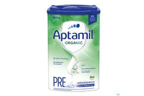 Sie sehen eine Packung Aptamil Milch-fertignahrung Organic Pre 800g, Produktbild: 01 Aptamil Milch-fertignahrung Organic Pre 800g, A-Nr.: 5395256 - 01