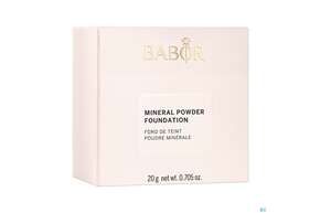 Sie sehen eine Packung Babor Mineral Powder Foundation 01 Light 64550 20g, Produktbild: 01 Babor Mineral Powder Foundation 01 Light 64550 20g, A-Nr.: 5581059 - 01