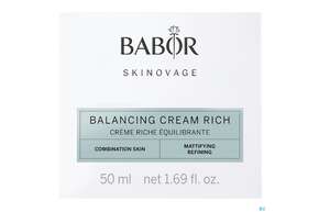 Sie sehen eine Packung Babor Skinovage/balancing Cream Rich 40291 50ml, Produktbild: 01 Babor Skinovage/balancing Cream Rich 40291 50ml, A-Nr.: 5578554 - 01