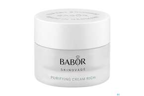Sie sehen eine Packung Babor Skinovage/purifying Cream Rich 40291 50ml, Produktbild: 01 Babor Skinovage/purifying Cream Rich 40291 50ml, A-Nr.: 5578672 - 01
