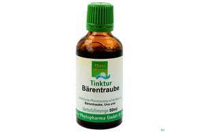 Sie sehen eine Packung Baerentraube Tinktur Phytopharma 50ml, Produktbild: 01 Baerentraube Tinktur Phytopharma 50ml, A-Nr.: 3107514 - 01