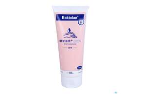 Sie sehen eine Packung Baktolan Hautschutzsalbe Protect+ Pure 100ml, Produktbild: 01 Baktolan Hautschutzsalbe Protect+ Pure 100ml, A-Nr.: 3844224 - 01