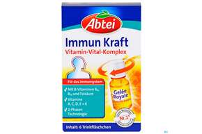 Sie sehen eine Packung Abtei Immunkraft Ampullen 11ml 6st, Produktbild: 01 Abtei Immunkraft Ampullen 11ml 6st, A-Nr.: 4313256 - 01
