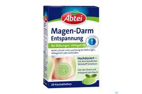 Sie sehen eine Packung Abtei Magen Darm Entspannungs Tabl 50000 20st, Produktbild: 01 Abtei Magen Darm Entspannungs Tabl 50000 20st, A-Nr.: 4346008 - 01