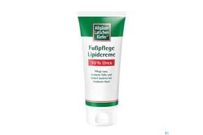 Sie sehen eine Packung Allgaeuer Latschenkiefer Lipidcreme 10% Urea 100ml, Produktbild: 01 Allgaeuer Latschenkiefer Lipidcreme 10% Urea 100ml, A-Nr.: 3139922 - 01