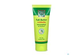 Sie sehen eine Packung Allgäuer Latschenkiefer Fuß Butter 100ml, Produktbild: 01 Allgäuer Latschenkiefer Fuß Butter 100ml, A-Nr.: 4330220 - 01