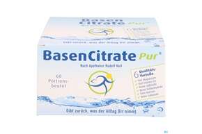 Sie sehen eine Packung Basen Citrate/pur/sachets Nach Apotheker Rudolf Keil 60st, Produktbild: 01 Basen Citrate/pur/sachets Nach Apotheker Rudolf Keil 60st, A-Nr.: 4495263 - 01