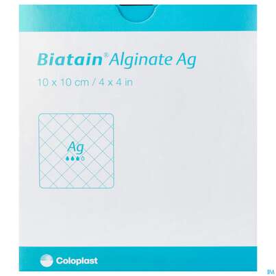 Biatain/ag Alginatkompresse Steril 10x10cm Nr 37 10st, A-Nr.: 4050957 - 01