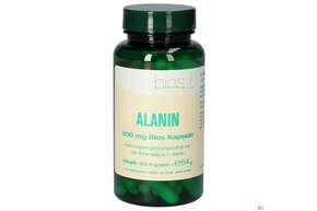 Sie sehen eine Packung Bios Alanin 500mg 100 Kapseln, Produktbild: 01 Bios Alanin 500mg 100 Kapseln, A-Nr.: 4247186 - 01