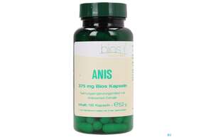 Sie sehen eine Packung Bios Anis 375mg 100 Kapseln, Produktbild: 01 Bios Anis 375mg 100 Kapseln, A-Nr.: 3890655 - 01