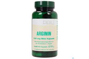 Sie sehen eine Packung Bios Arginin 500mg 100 Kapseln, Produktbild: 01 Bios Arginin 500mg 100 Kapseln, A-Nr.: 3890690 - 01