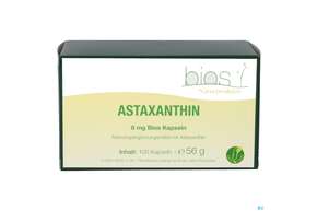 Sie sehen eine Packung Bios Astaxanthin 8mg 105 Kapseln, Produktbild: 01 Bios Astaxanthin 8mg 105 Kapseln, A-Nr.: 5302912 - 01
