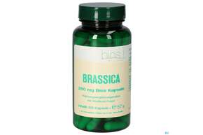 Sie sehen eine Packung Bios Brassica 250mg 100 Kapseln, Produktbild: 01 Bios Brassica 250mg 100 Kapseln, A-Nr.: 4049109 - 01