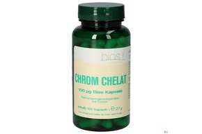 Sie sehen eine Packung Bios Chrom Chelat 100 Mcg 100 Kapseln, Produktbild: 01 Bios Chrom Chelat 100 Mcg 100 Kapseln, A-Nr.: 5231342 - 01