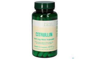 Sie sehen eine Packung Bios Citrullin 500mg 100 Kapseln, Produktbild: 01 Bios Citrullin 500mg 100 Kapseln, A-Nr.: 4103464 - 01