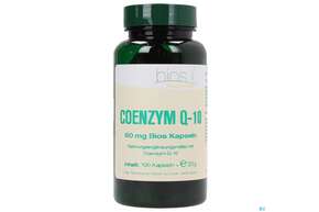 Sie sehen eine Packung Bios Coenzym Q-10 60mg 100 Kapseln, Produktbild: 01 Bios Coenzym Q-10 60mg 100 Kapseln, A-Nr.: 3892855 - 01