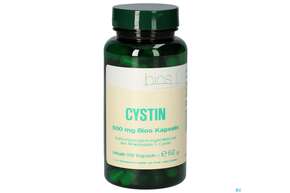 Sie sehen eine Packung Bios Cystin 500mg 100 Kapseln, Produktbild: 01 Bios Cystin 500mg 100 Kapseln, A-Nr.: 4247252 - 01