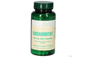 Sie sehen eine Packung Bios Eisenorotat 150mg 100 Kapseln, Produktbild: 01 Bios Eisenorotat 150mg 100 Kapseln, A-Nr.: 5408177 - 01