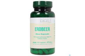 Sie sehen eine Packung Bios Erdbeer 100 Kapseln, Produktbild: 01 Bios Erdbeer 100 Kapseln, A-Nr.: 3891152 - 01