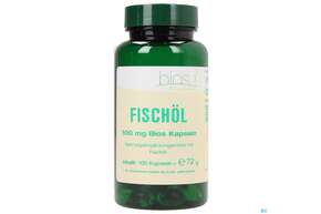 Sie sehen eine Packung Bios Fischöl 500mg 100 Kapseln, Produktbild: 01 Bios Fischöl 500mg 100 Kapseln, A-Nr.: 3891181 - 01
