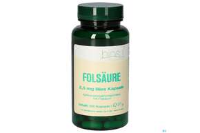 Sie sehen eine Packung Bios Folsäure 2.5mg 100 Kapseln, Produktbild: 01 Bios Folsäure 2.5mg 100 Kapseln, A-Nr.: 5089921 - 01