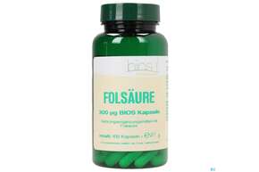 Sie sehen eine Packung Bios Folsäure 300 µg 100 Kapseln, Produktbild: 01 Bios Folsäure 300 µg 100 Kapseln, A-Nr.: 3891198 - 01