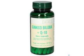 Sie sehen eine Packung Bios Ginkgo Biloba + Q10 100 Kapseln, Produktbild: 01 Bios Ginkgo Biloba + Q10 100 Kapseln, A-Nr.: 3891287 - 01