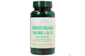 Sie sehen eine Packung Bios Ginkgo Biloba 160mg + Q-10 100 Kapseln, Produktbild: 01 Bios Ginkgo Biloba 160mg + Q-10 100 Kapseln, A-Nr.: 3891293 - 01