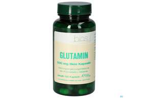Sie sehen eine Packung Bios Glutamin 500mg 100 Kapseln, Produktbild: 01 Bios Glutamin 500mg 100 Kapseln, A-Nr.: 4247269 - 01