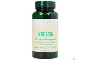 Sie sehen eine Packung Bios Kreatin 500mg 100 Kapseln, Produktbild: 01 Bios Kreatin 500mg 100 Kapseln, A-Nr.: 3891873 - 01
