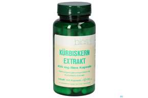 Sie sehen eine Packung Bios Kürbiskern Extrakt 450mg 100 Kapseln, Produktbild: 01 Bios Kürbiskern Extrakt 450mg 100 Kapseln, A-Nr.: 4747233 - 01
