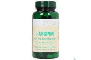Sie sehen eine Packung Bios l-arginin 400mg 100 Kapseln, Produktbild: 01 Bios l-arginin 400mg 100 Kapseln, A-Nr.: 3891933 - 01