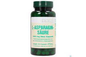 Sie sehen eine Packung Bios l-asparaginsäure 500mg Kapseln 100 Kapseln, Produktbild: 01 Bios l-asparaginsäure 500mg Kapseln 100 Kapseln, A-Nr.: 3891985 - 01