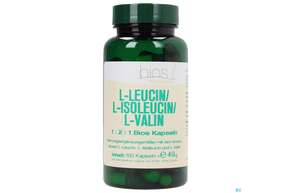 Sie sehen eine Packung Bios l-leucin/l-isoleucin/l-valin 100 Kapseln, Produktbild: 01 Bios l-leucin/l-isoleucin/l-valin 100 Kapseln, A-Nr.: 3892140 - 01