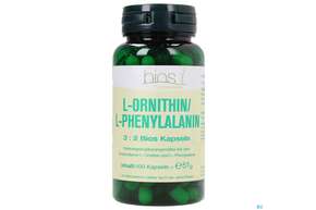 Sie sehen eine Packung Bios l-ornithin/l-phenylalanin 3:2 100 Kapseln, Produktbild: 01 Bios l-ornithin/l-phenylalanin 3:2 100 Kapseln, A-Nr.: 3892200 - 01