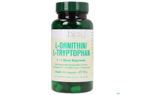Sie sehen eine Packung Bios l-ornithin/l-tryptophan 1:1 100 Kapseln, Produktbild: 01 Bios l-ornithin/l-tryptophan 1:1 100 Kapseln, A-Nr.: 3892217 - 01