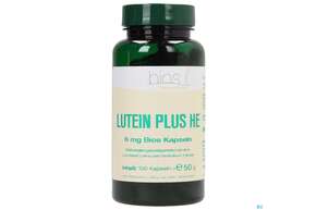 Sie sehen eine Packung Bios Lutein Plus Heidelbeer Extrakt 100 Kapseln, Produktbild: 01 Bios Lutein Plus Heidelbeer Extrakt 100 Kapseln, A-Nr.: 3892370 - 01