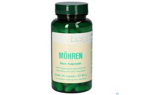 Sie sehen eine Packung Bios Moehren 100 Kapseln, Produktbild: 01 Bios Moehren 100 Kapseln, A-Nr.: 3892536 - 01