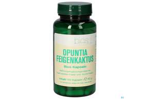 Sie sehen eine Packung Bios Opuntia Feigenkaktus 100 Kapseln, Produktbild: 01 Bios Opuntia Feigenkaktus 100 Kapseln, A-Nr.: 3892631 - 01