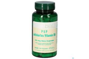 Sie sehen eine Packung Bios P5p Aktiviertes Vitamin B6 50mg 100 Kapseln, Produktbild: 01 Bios P5p Aktiviertes Vitamin B6 50mg 100 Kapseln, A-Nr.: 5408154 - 01