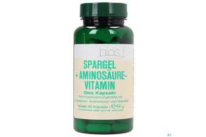 Sie sehen eine Packung Bios Spargel + Aminosäure-vitamin 99 Kapseln, Produktbild: 01 Bios Spargel + Aminosäure-vitamin 99 Kapseln, A-Nr.: 3893211 - 01