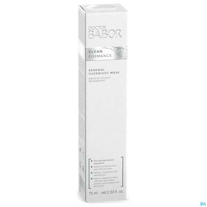 Sie sehen eine Packung Dr.babor Cleanformance Overnight Mask 48006 75ml, Produktbild: 02 Dr.babor Cleanformance Overnight Mask 48006 75ml, A-Nr.: 5579631 - 02