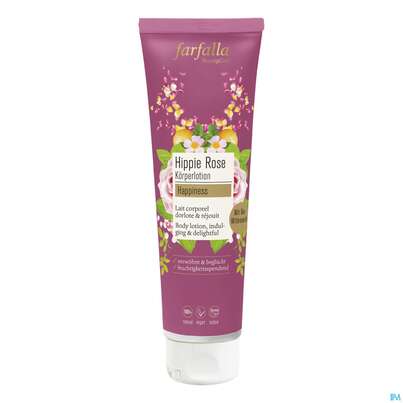 Sie sehen eine Packung Farfalla Hippie Rose Koerperlotion Happiness 150ml, Produktbild: 02 Farfalla Hippie Rose Koerperlotion Happiness 150ml, A-Nr.: 5602583 - 02