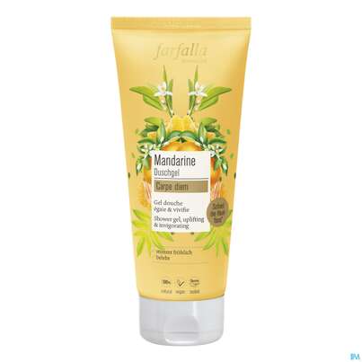 Sie sehen eine Packung Farfalla Mandarine Duschgel Carpe Diem 200ml, Produktbild: 01 Farfalla Mandarine Duschgel Carpe Diem 200ml, A-Nr.: 5246533 - 01
