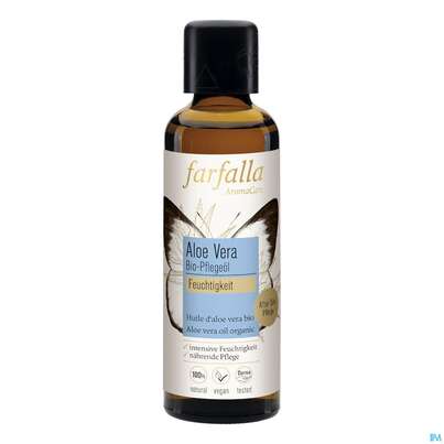 Sie sehen eine Packung Farfalla Pflegeoel/bio Aloe Vera Feuchtigkeit 75ml, Produktbild: 02 Farfalla Pflegeoel/bio Aloe Vera Feuchtigkeit 75ml, A-Nr.: 5246326 - 02