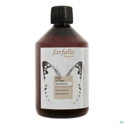 Sie sehen eine Packung Farfalla Pflegeoel/bio Argan Regenerierend 500ml, Produktbild: 01 Farfalla Pflegeoel/bio Argan Regenerierend 500ml, A-Nr.: 5236598 - 01
