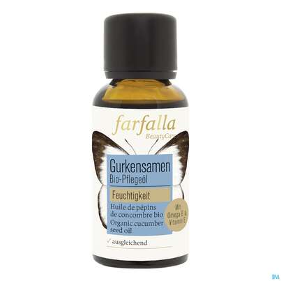 Sie sehen eine Packung Farfalla Pflegeoel/bio Gurkensamen Feuchtigkeitspendend 30ml, Produktbild: 02 Farfalla Pflegeoel/bio Gurkensamen Feuchtigkeitspendend 30ml, A-Nr.: 4860538 - 02