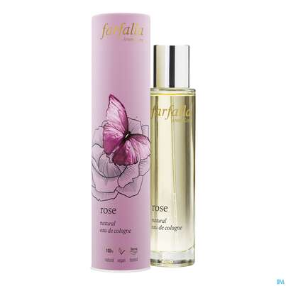 Sie sehen eine Packung Farfalla Rose Natural Eau De Cologne 50ml, Produktbild: 02 Farfalla Rose Natural Eau De Cologne 50ml, A-Nr.: 5344307 - 02
